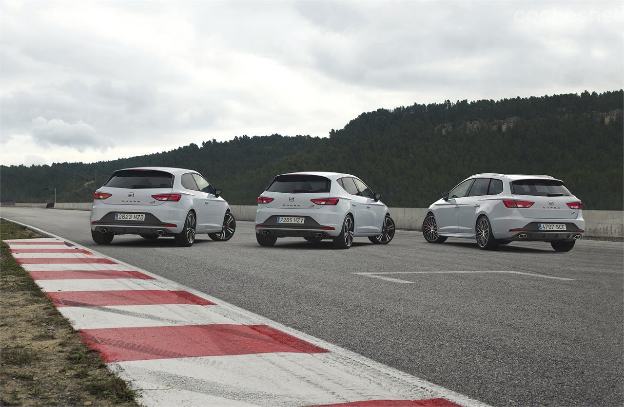 Con el ST, Seat ofrece la versión Cupra cuenta con tres carrocerías diferentes: tres o cinco puertas, más la break.