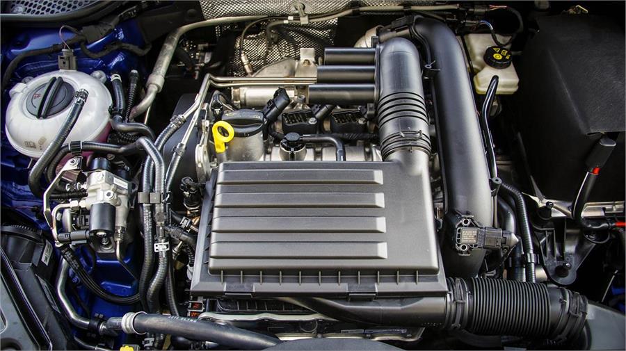 El motor 1.4 TGI de cuatro cilindros puede funcionar tanto con gas natural comprimido como con gasolina.