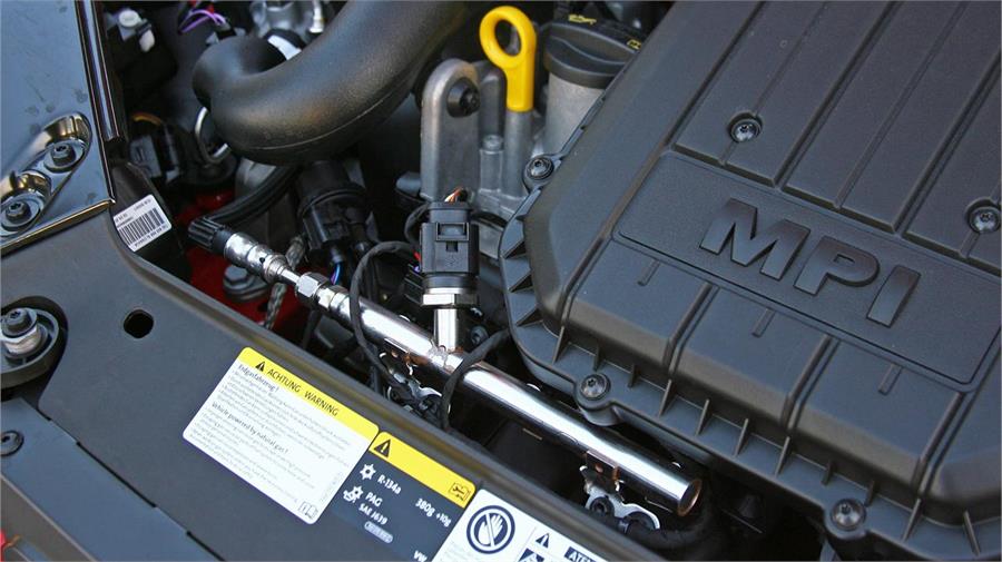 El motor del Seat Mii Ecofuel es un gasolina convencional de 1 litro de cilindrada, adaptado para poder quemar GNC o gasolina indistintamente. 