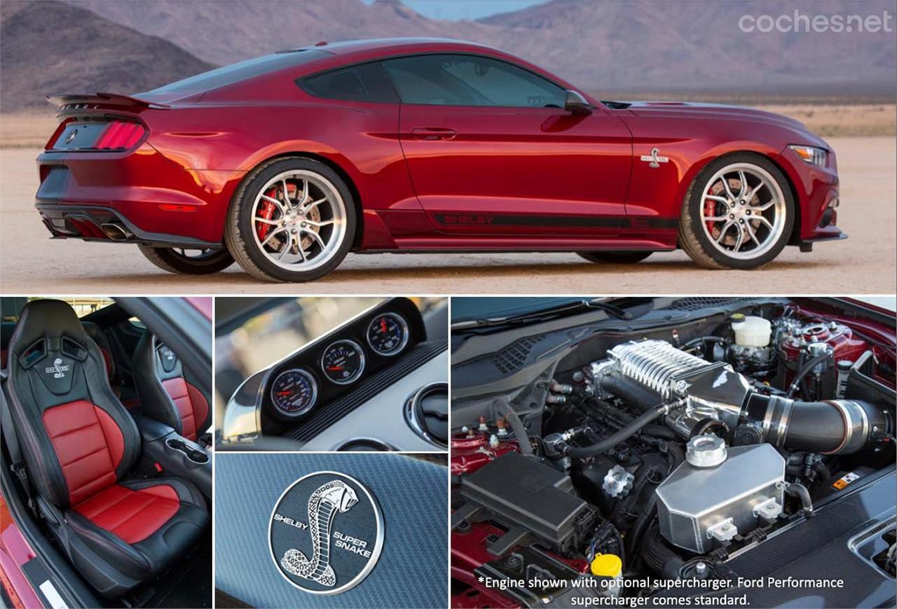 El Super Snake es uno de los modelos más prestacionales de la gama actual de Shelby American con hasta 750 CV.