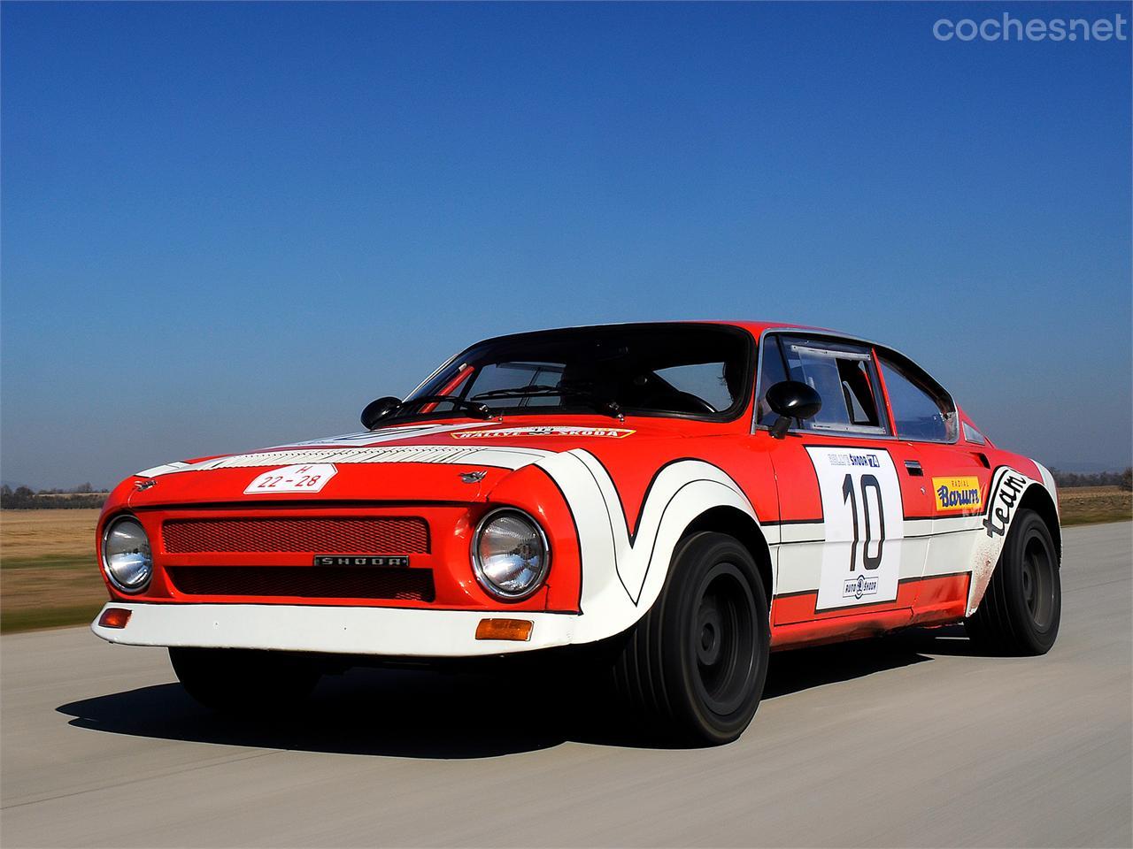 El Skoda 200 RS de 1974 era un coche de rally animado por un motor ubicado en posición trasera de 160 CV y podía alcanzar los 210 km/h de punta.