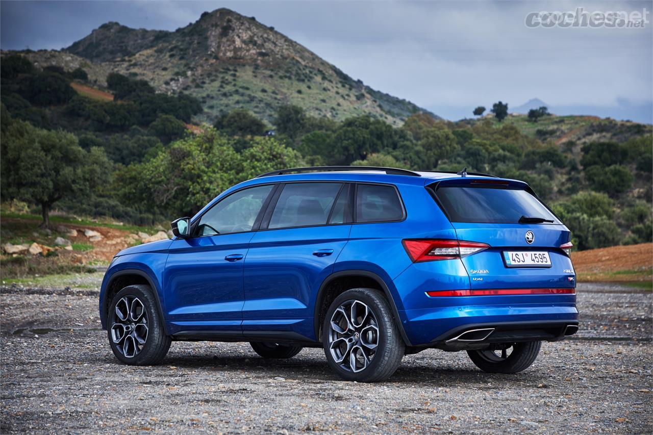 El Kodiaq RS se distingue a primera vista por sus aditamentos de estilo deportivo.