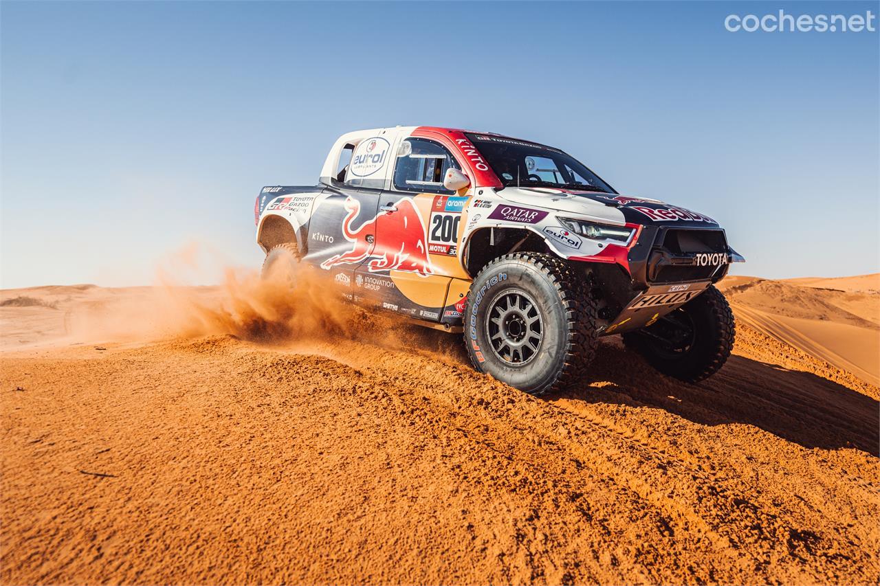 El Toyota GR DKR Hilux T1 + de Nasser Al-Attiyah hizo un Dakar 2023 impecable. 