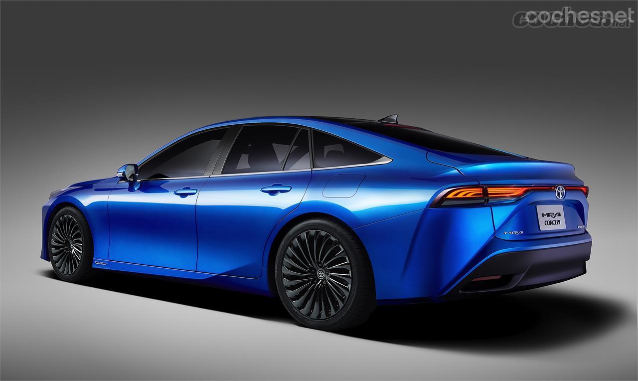 El diseño del Toyota Mirai Concept es ahora más emocional. No parece una berlina movida a pila de combustible. 