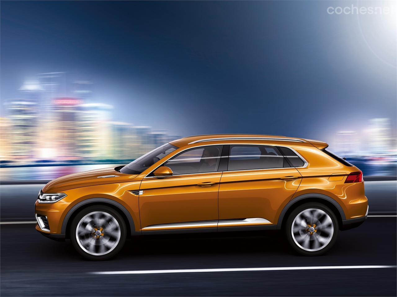 Volkswagen Crossblue Coupé Concept: Batalla de casi 3 metros y longitud de casi cinco. Es un coche realmente grande.