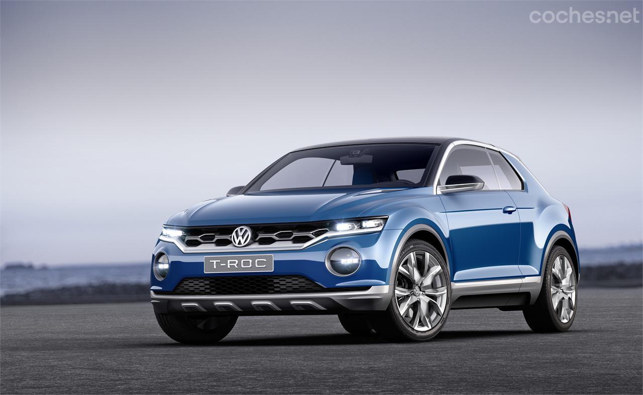 Basado en el Golf, el T-ROC derivará en un futuro SUV compacto que se situará por debajo del Tiguan.