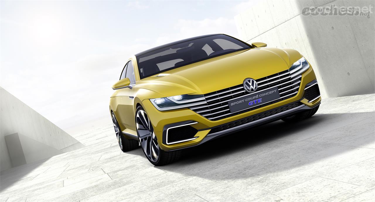 El Volkswagen Sport Coupé Concept GTE, presentado en 2015, sería el punto de referencia del nuevo sedán-coupé de Volkswagen.