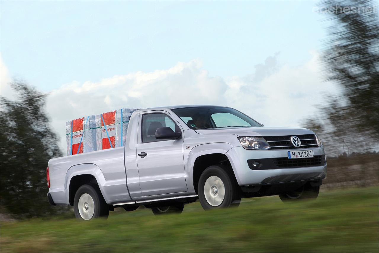 El Amarok cabina simple es un vehículo de uso eminentemente industrial.