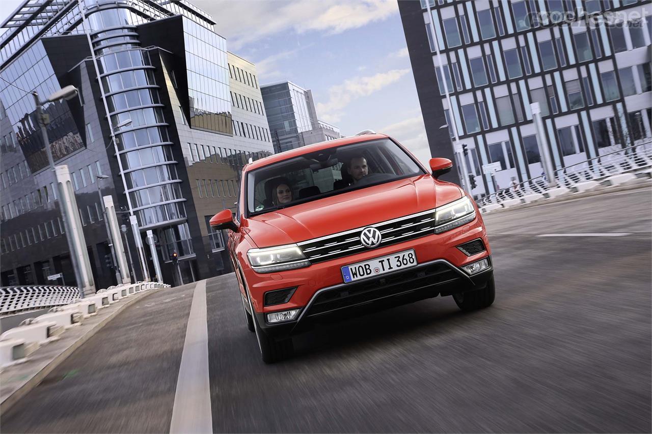 Si seleccionamos el modo Comfort del sistema de suspensión adaptativa DCC el Tiguan filtra a la perfección hasta la última de las irregularidades del firme.