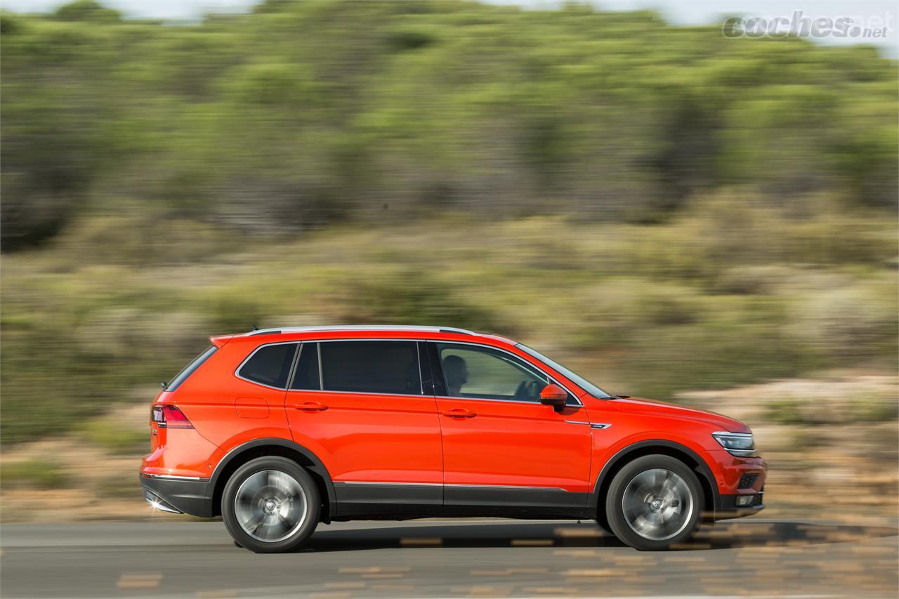 Volkswagen posiciona el Tiguan Allspace entre el Tiguan y el Touareg. 