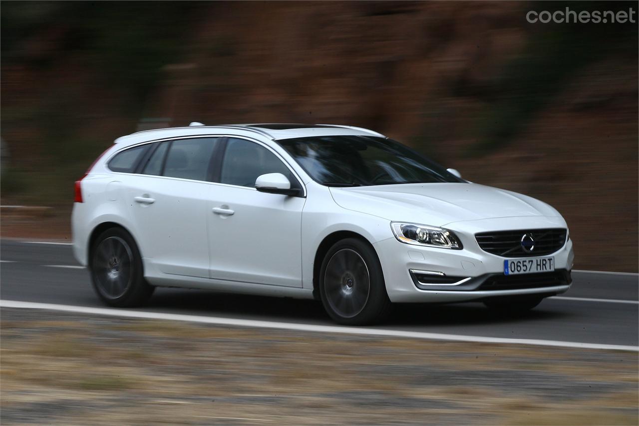 El Volvo V60 exhibe un gran agilidad con el nuevo motor D4 de 181 CV bajo el capó.