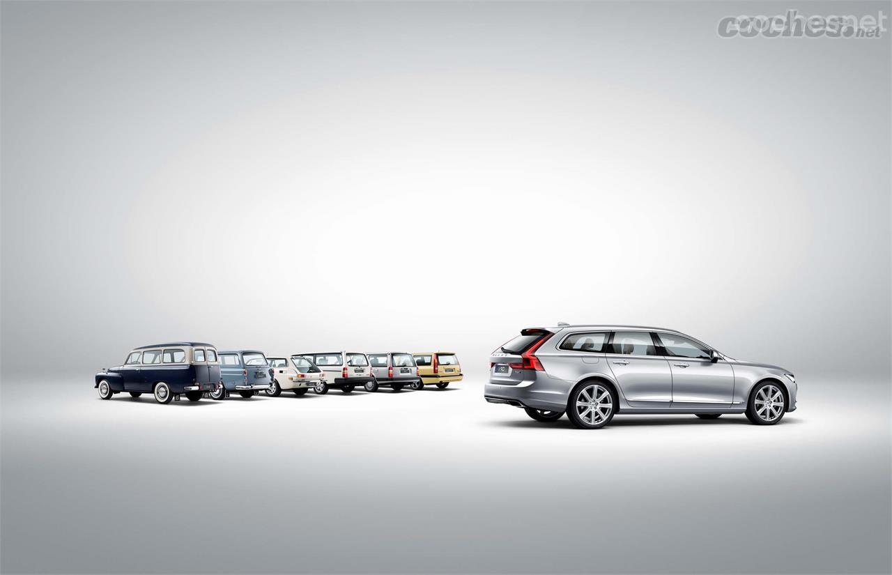 Volvo tiene una tradición de más de 6 décadas dentro del segmento de los familiares de gran formato.