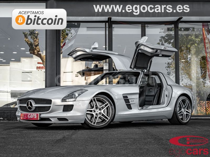 Coche electrico MERCEDES SLS deportivo plata