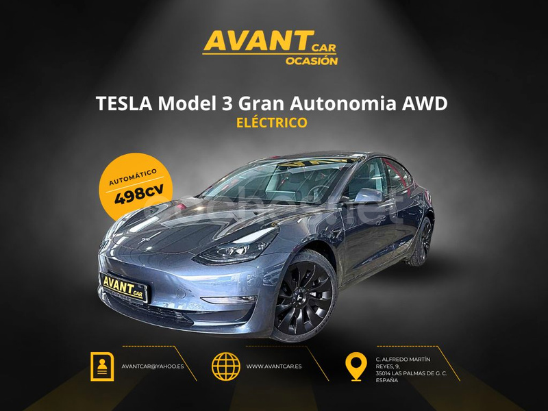 TESLA Model 3 Gran Autonomia AWD 4p.