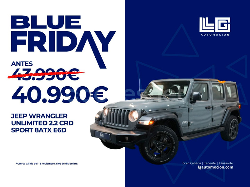 JEEP Wrangler Unlimited 2.2 CRD Sport 8ATX E6D