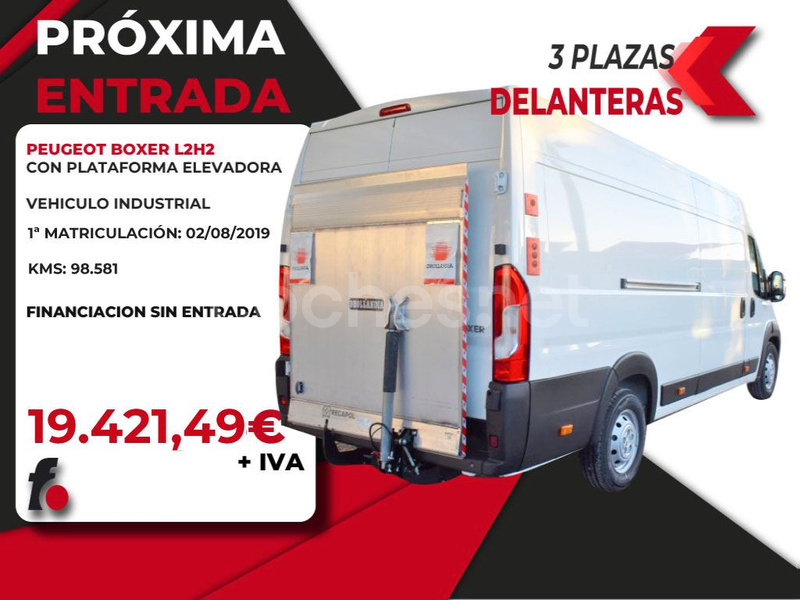 PEUGEOT BOXER 3335 CON PLATAFORMA ELEVADORA L2H2