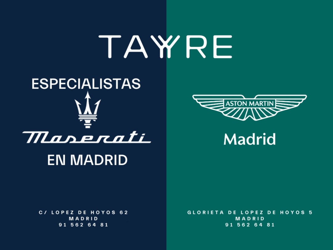 logo de Maserati Tayre - Aston Martin Madrid 